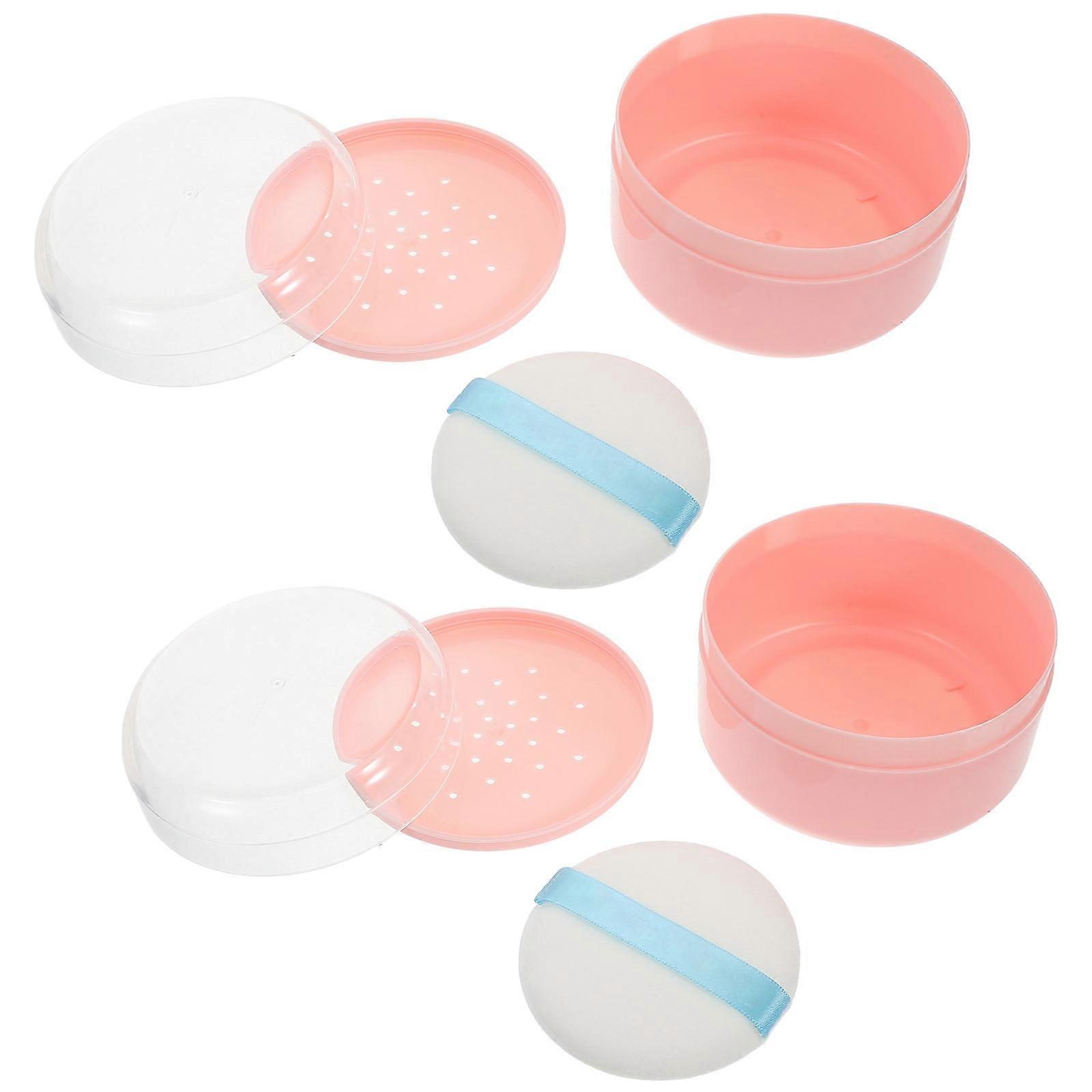 Multi-Purpose Body Storage 10Pcs Empty Puff Container For Babies Kids Adults Travel Dispenser