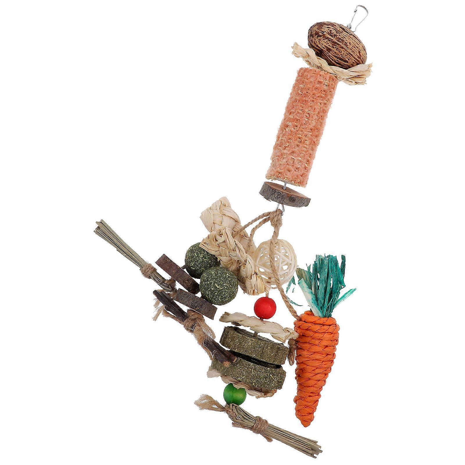 Rabbit Teeth Snack Wooden Teething Snack for Pet Use