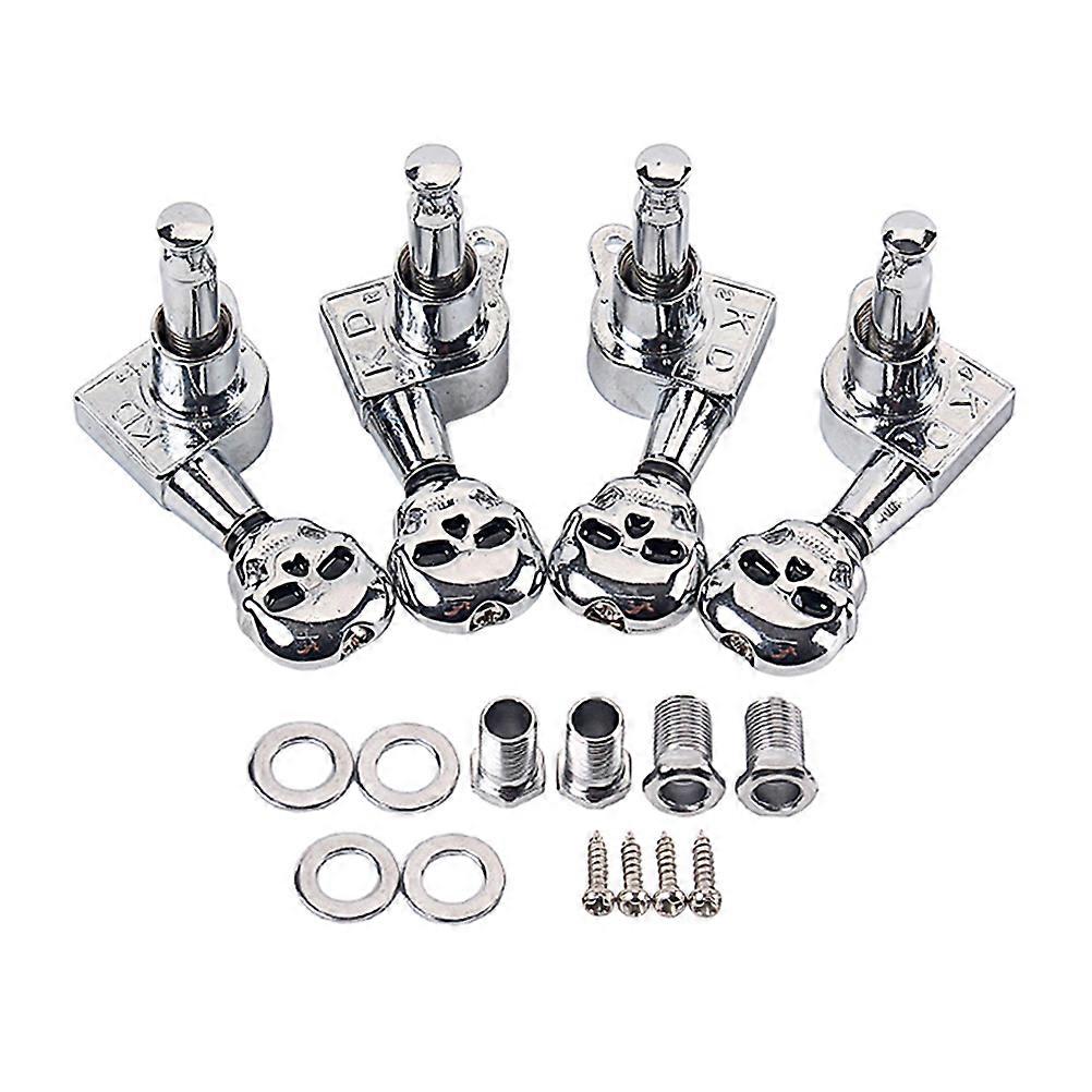 Guitar Pegs Skull Shape Tuning Pegs for Guitar 3Sets Silver