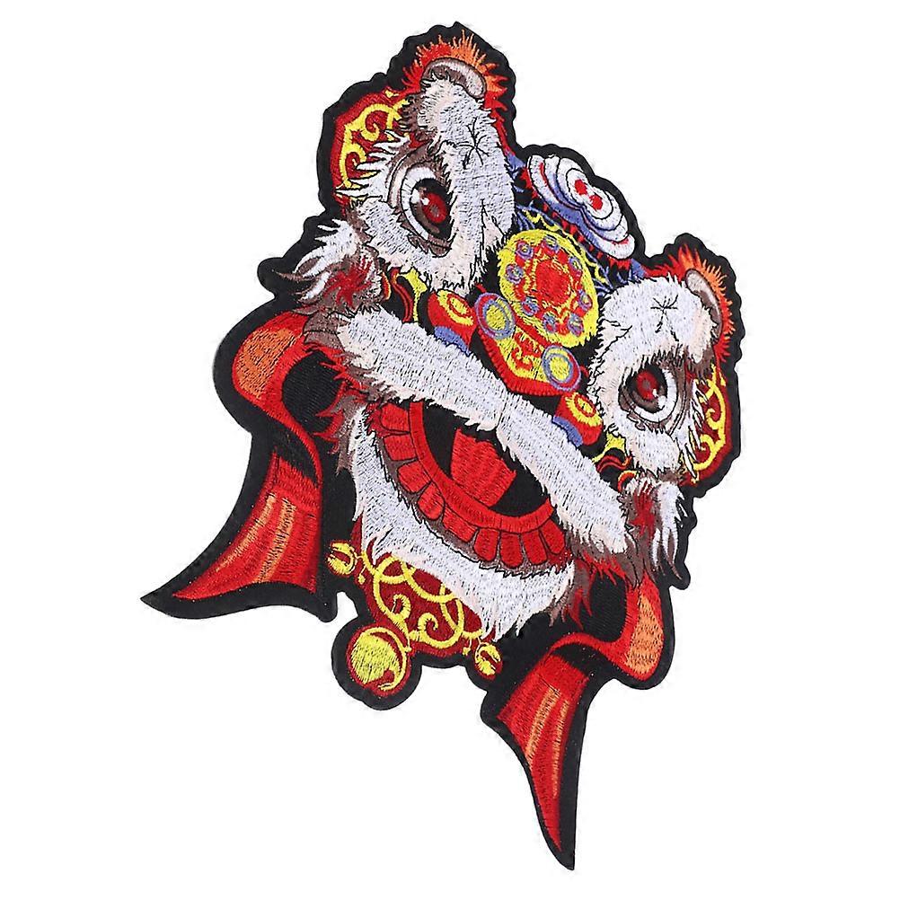 Lion Applique Patch for DIY Garment Sewing Cloth 2Pcs Sew on Patch