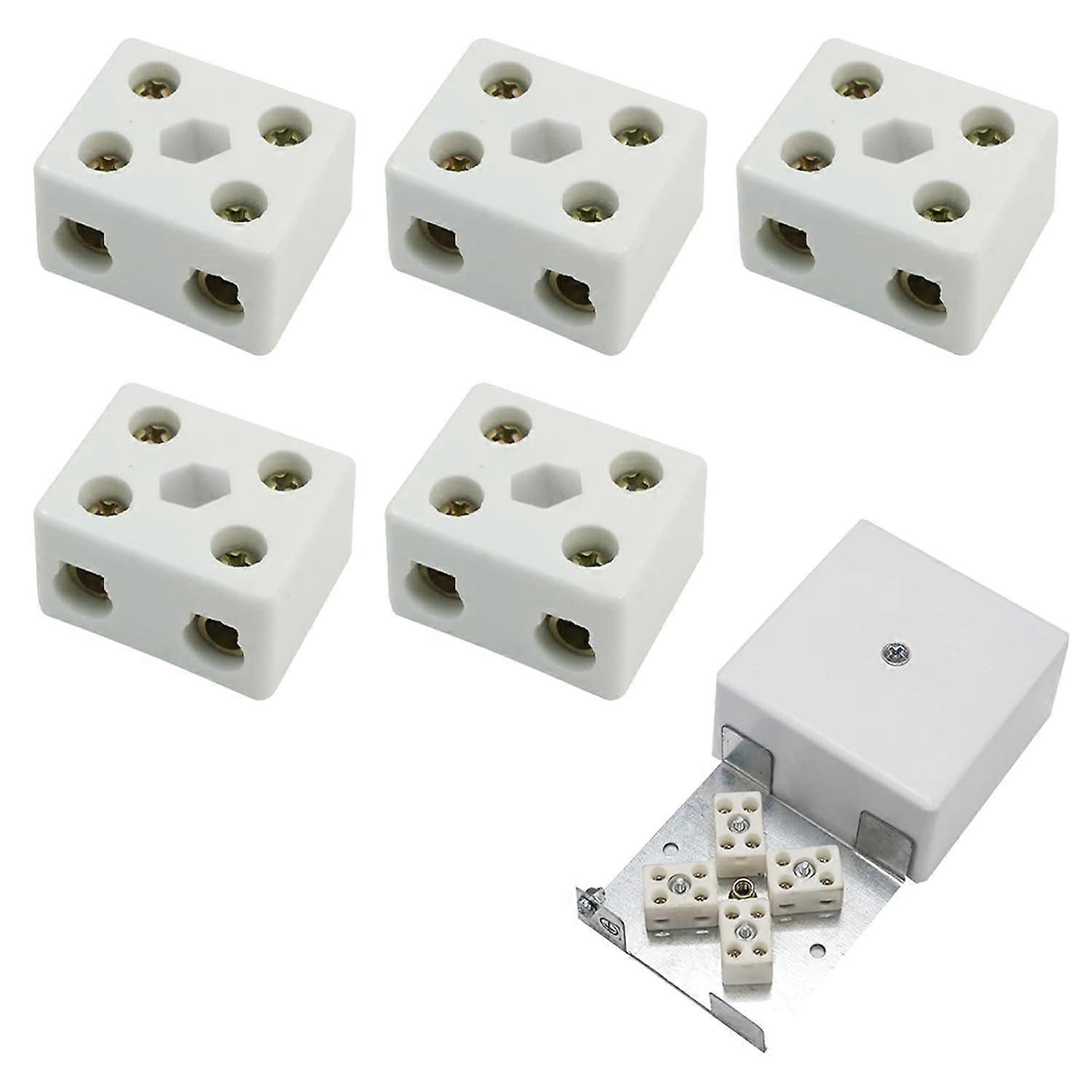 Ceramic Terminal Blocks,5 Pcs Ceramic Terminal Block,Ceramic Connector