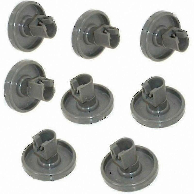 Replacement Wheels for Lower Dishwasher Basket - 8 Pack Compatible with Multiple Brands