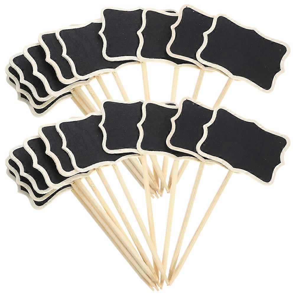 Mini tableau noir panneaux tableau noir en bois pour l’écriture de messages 120 pièces