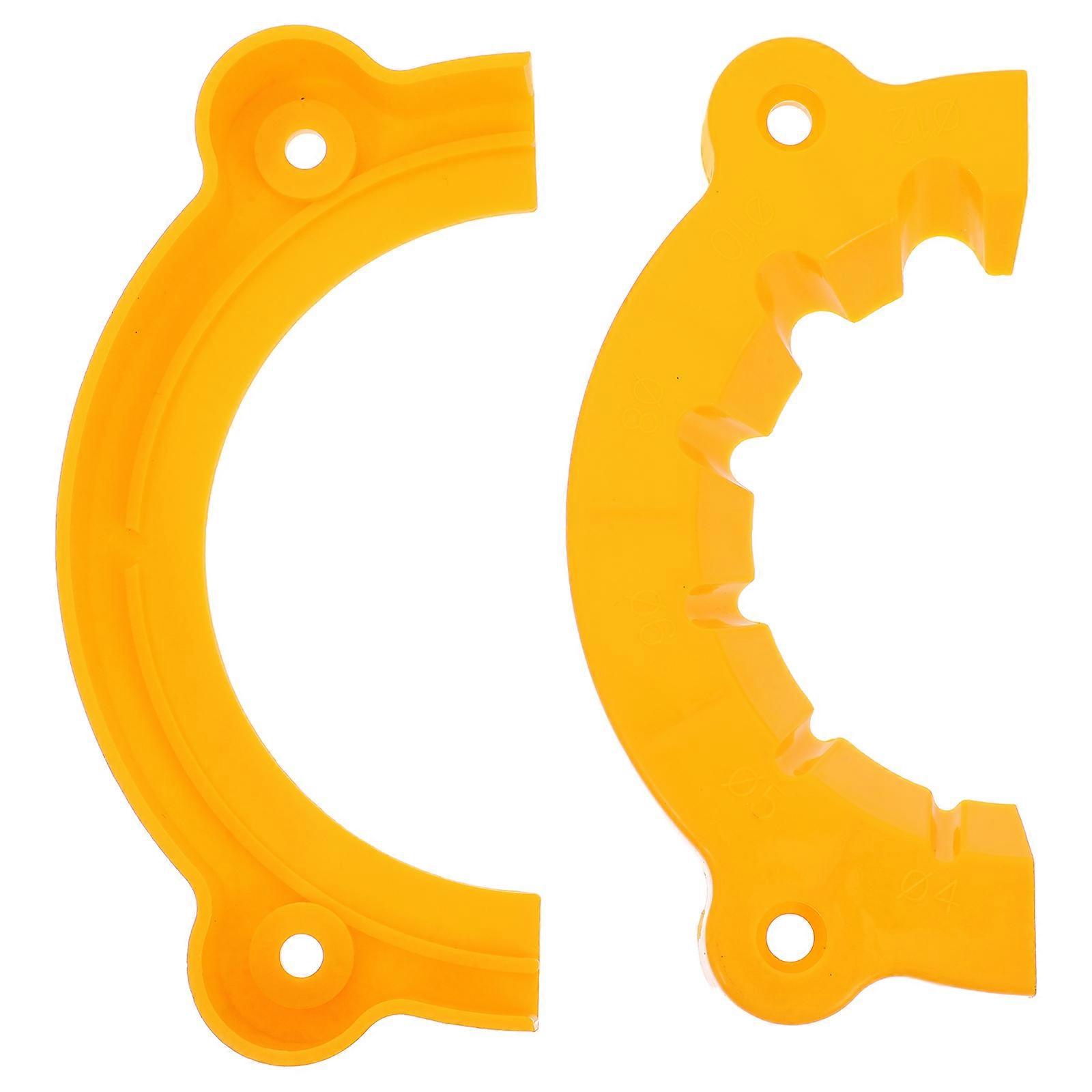 Yellow Drill Bit Sharpener ABS Tool for Efficient Grinding 4Pcs