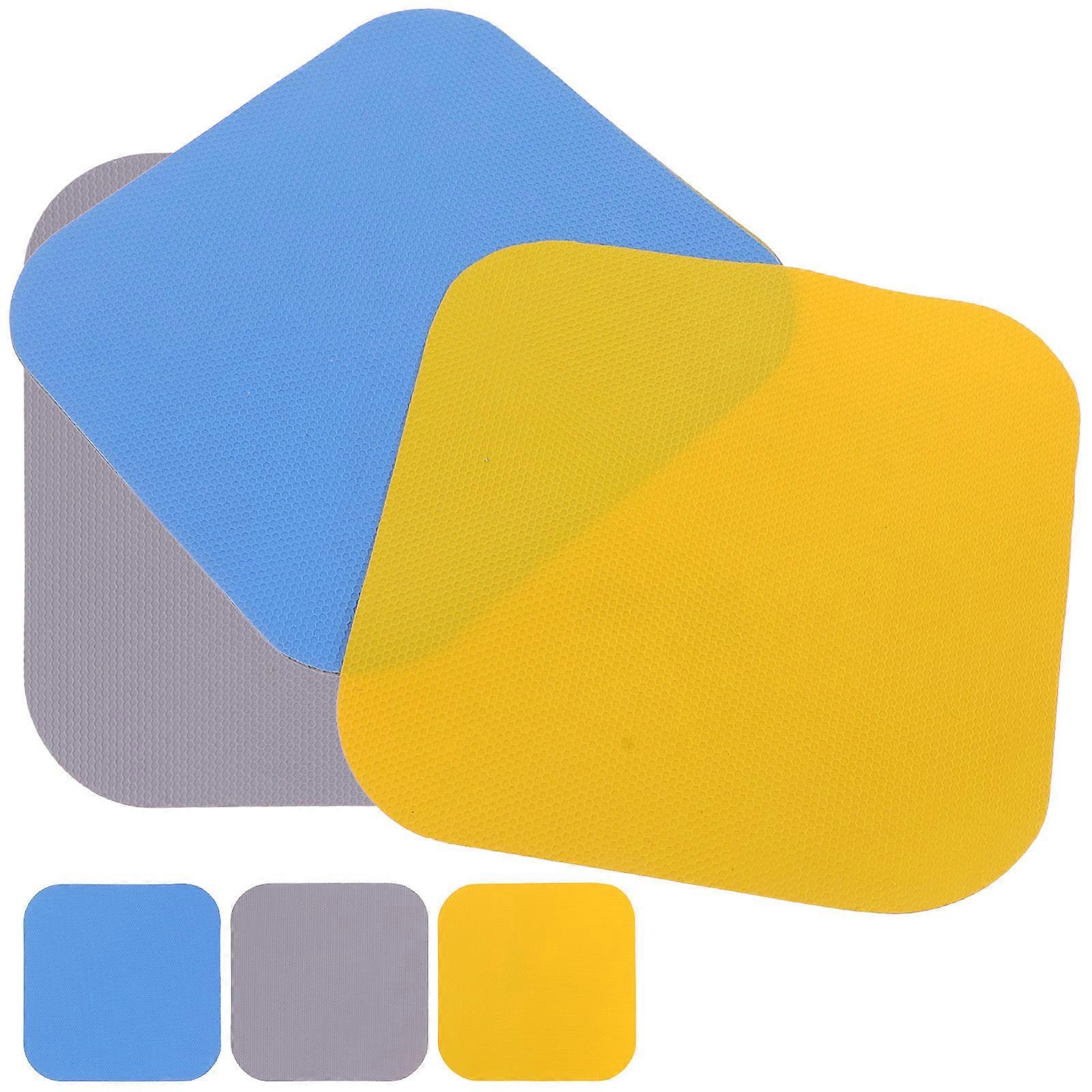 Jar Opener Gripper Pads 30Pcs Non-skid Rubber Kitchen Gadget Assorted Color Square Design Functional Tool