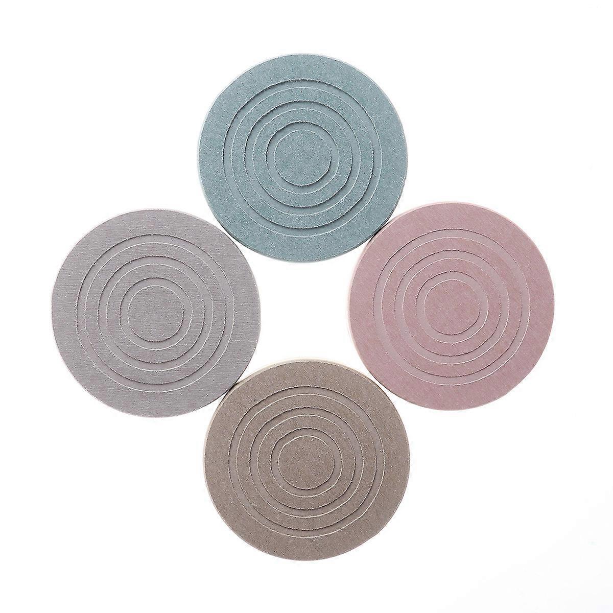 Cup Coaster Diatomite Pad for Drinks 8Pcs Mixed Colors Round Circle