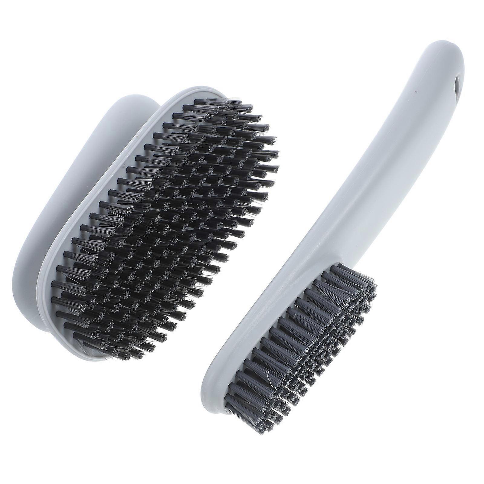 Multifunctional Laundry Brush Shoe Scrub Brush for Home Use Grey Soft Bristles Cleaning 1 Set