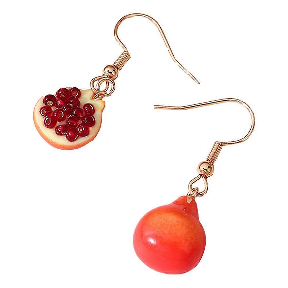 Creative Dangler Pomegranate Shape Earrings for Decoration 1Pair