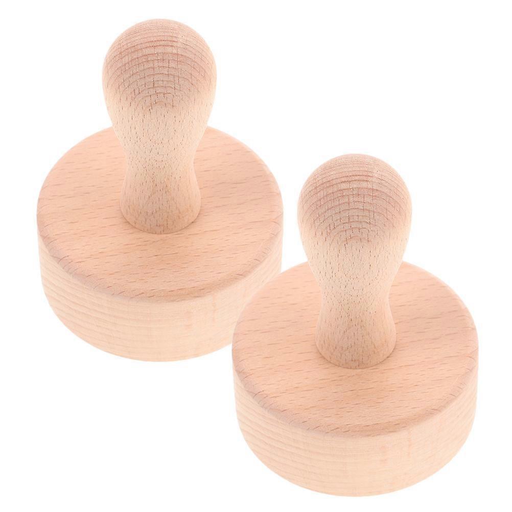 Tart Tamper for Baking Wood Mold with Removable Bottom 10Pcs Set