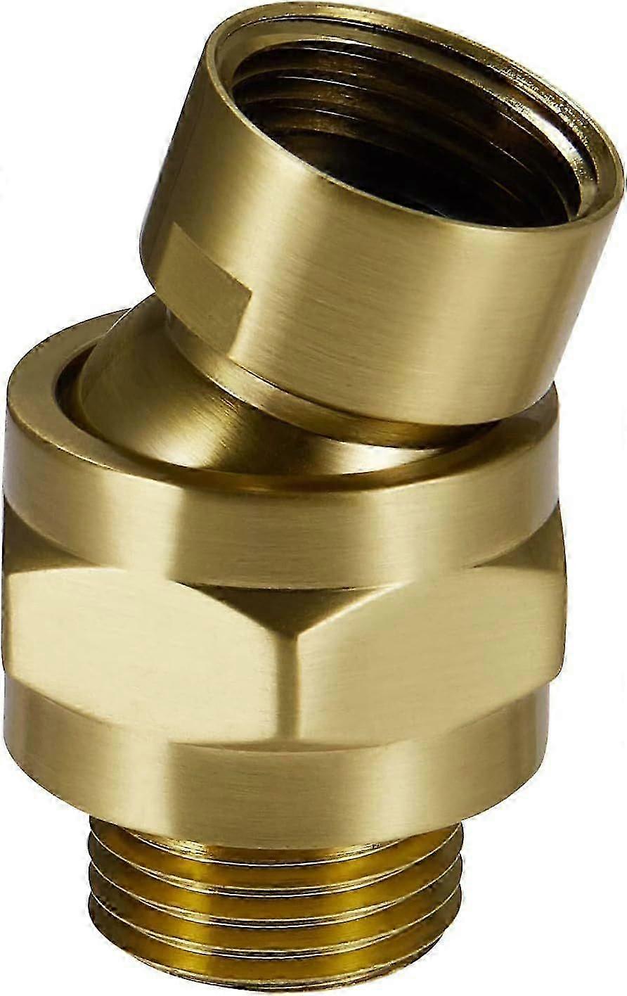 Solid Brass Shower Head Swivel Adapter, Adjustable Shower Arm Extension Shower