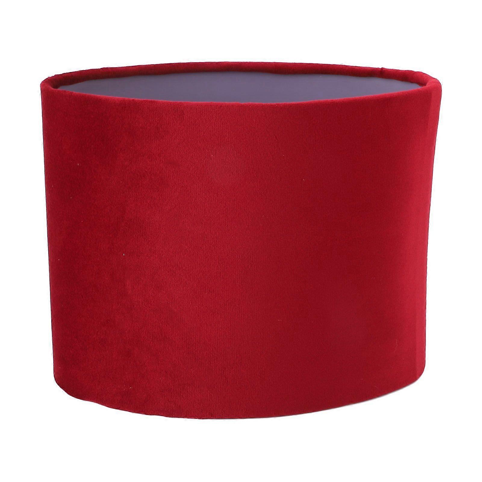 Oval Lamp Shade Cloth Lampshade E27 E14 Universal Use Modern Lamp Cover for Table Floor Lamp Burgundy