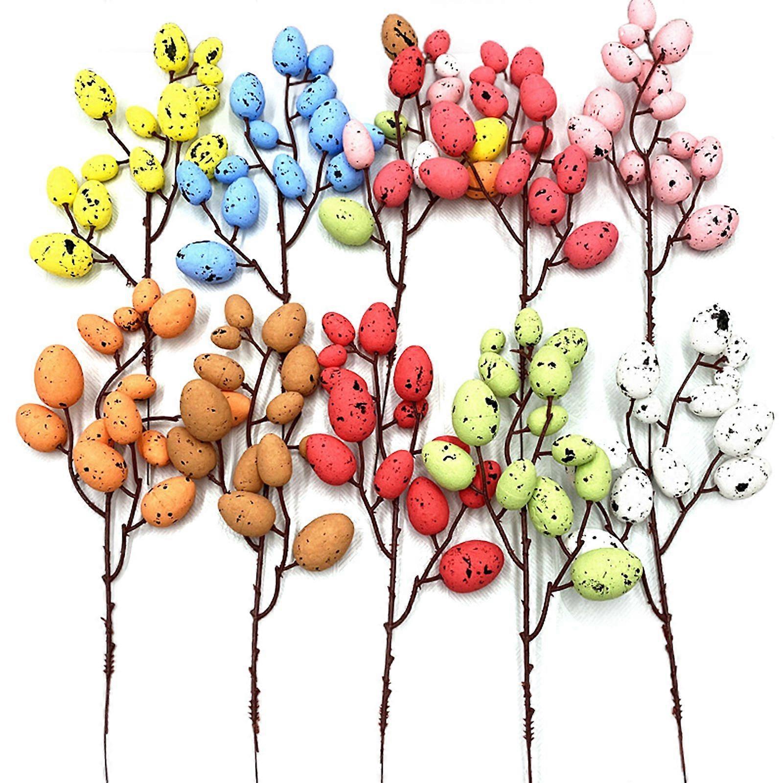 Minglan 10pcs Easter Eggs, Foam Easter Eggs, Easter Eggs (Random Colors)