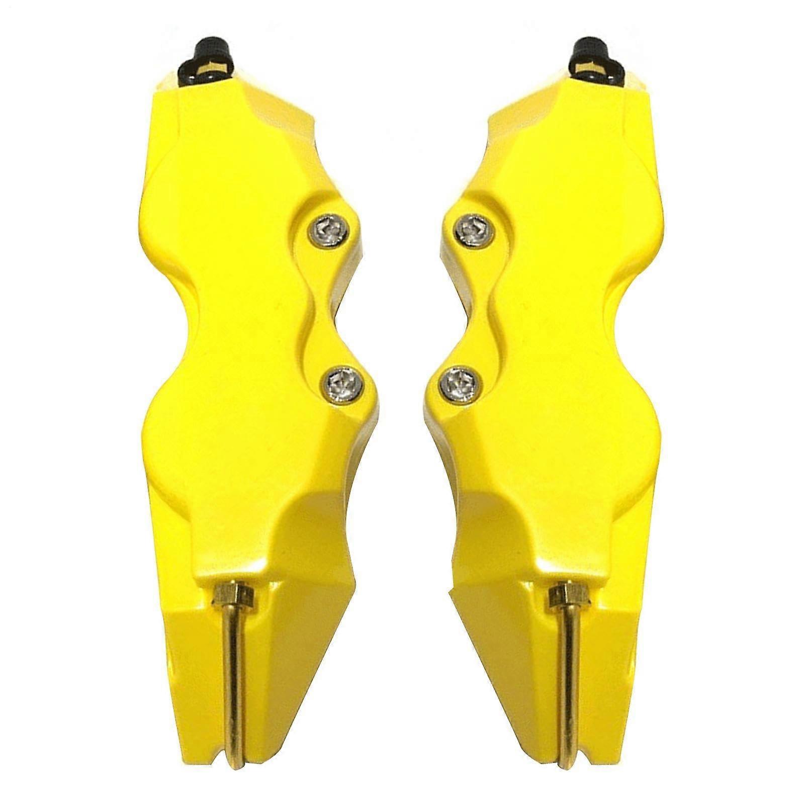 Brake Guard 3D Wheel Hub Covers Portable Universal Car Wheel Protection Multi Use Brake Protector Set Yellow