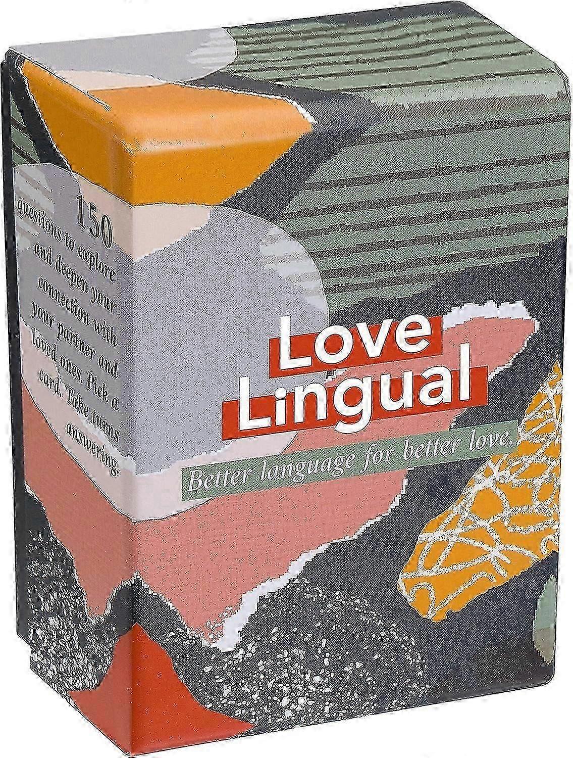 Love Lingual Couples Card Game with 150 Conversation Starters - Enhance Relationships and Date Nights with Meaningful Questions