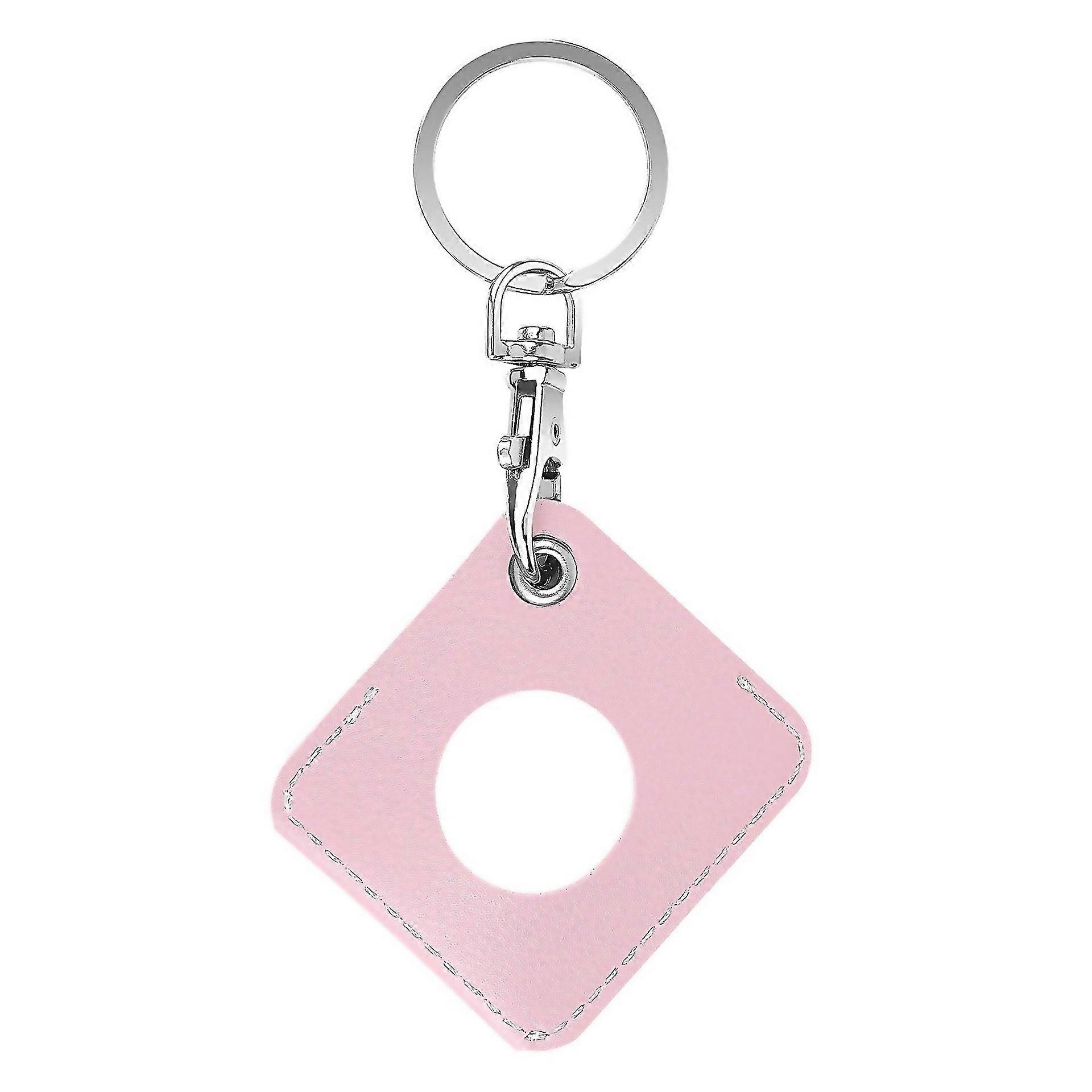 For Square Pu Leather Case Shockproof Antiscratch Protective Cover With Keychain Ring Loop For Airta