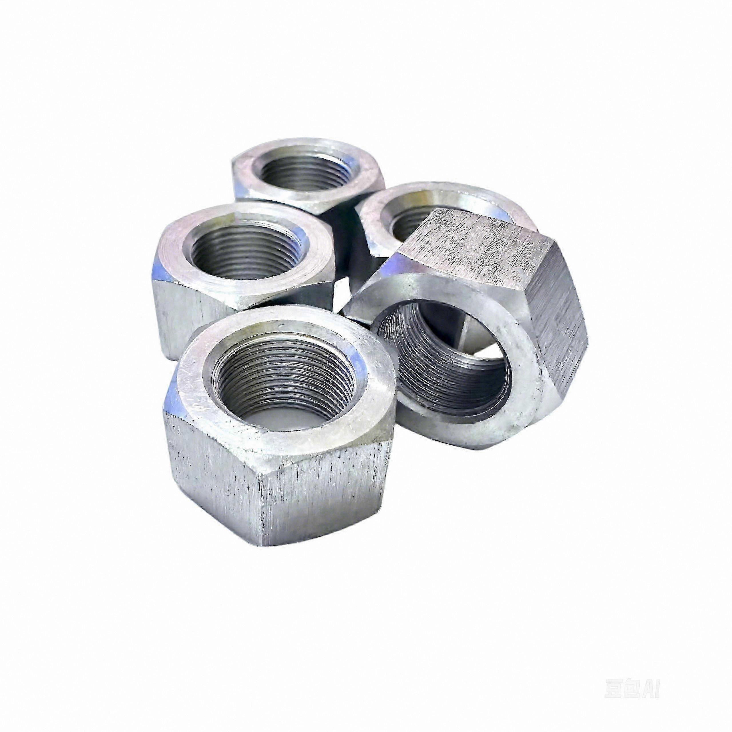 5PCS Stainless Steel Hex Nut, SS304 5/8"-24 UNEF Thread, Unified Extra Fine Series Type B, Durable Fastener for Various Applications