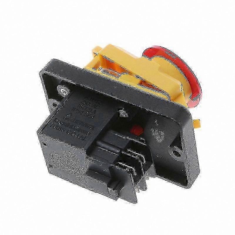 Waterproof 4-Pin Magnetic Push Button Switch, 250V Start Stop No Volt Release Control