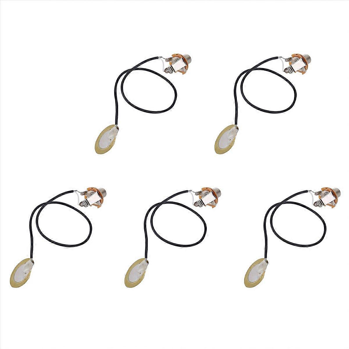 Acoustic Guitar Transducer Pre-Wired Amplifier Piezo Jack Pickup