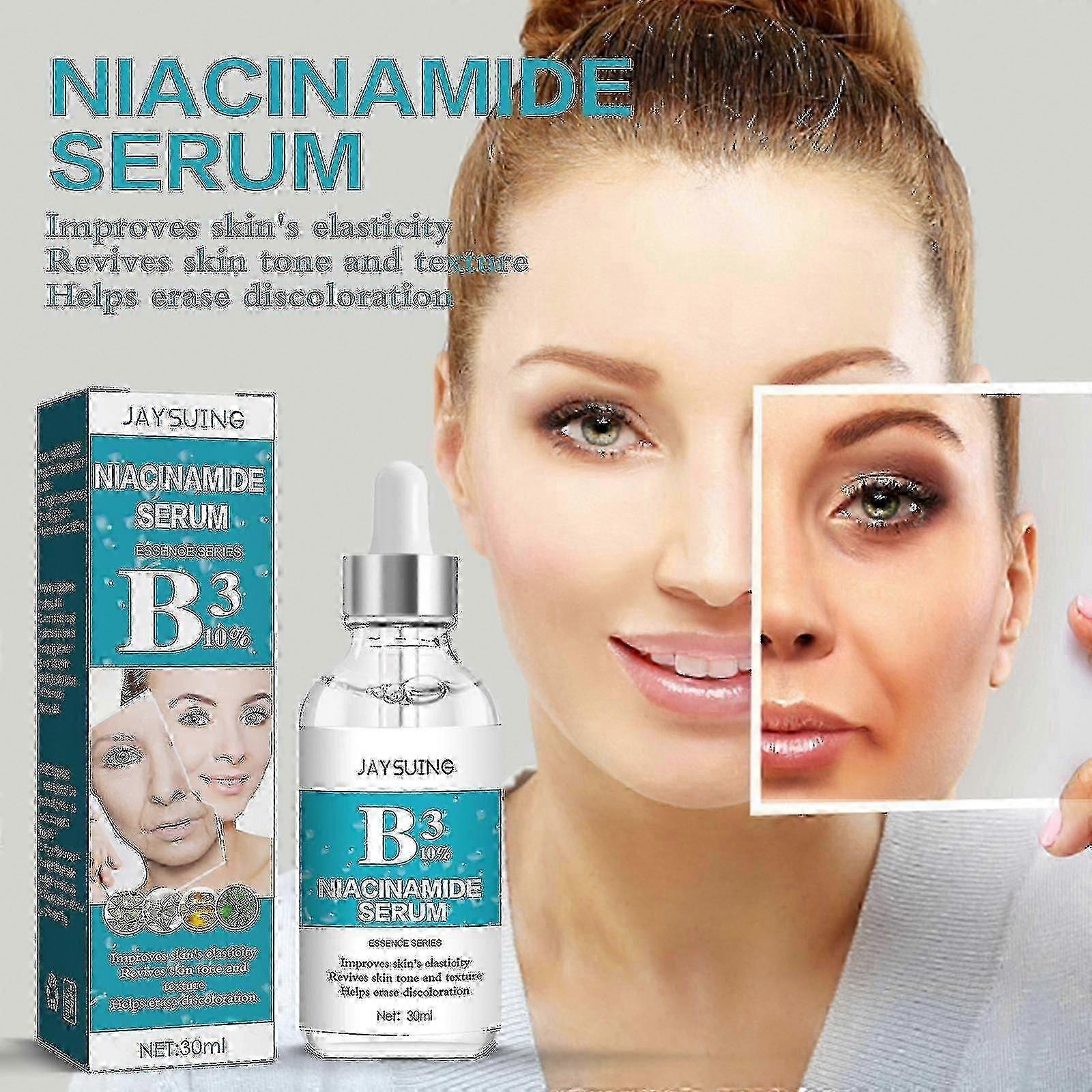 Jaysuing Niacinamide مصل مضاد للتجاعيد لشد البشرة يقلل من الخطوط الدقيقة حول العينين | |