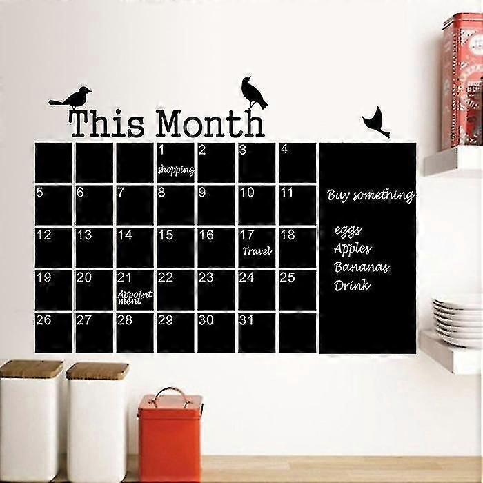 Pvc Environmental Calender Wallpaper Compatible With Organized Plan