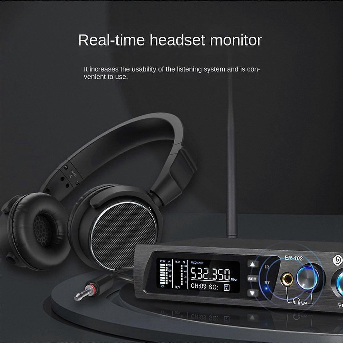 DEBRA PROFESSIONAL AUDIO UHF trådløst overvåkingssystem EU-plugg