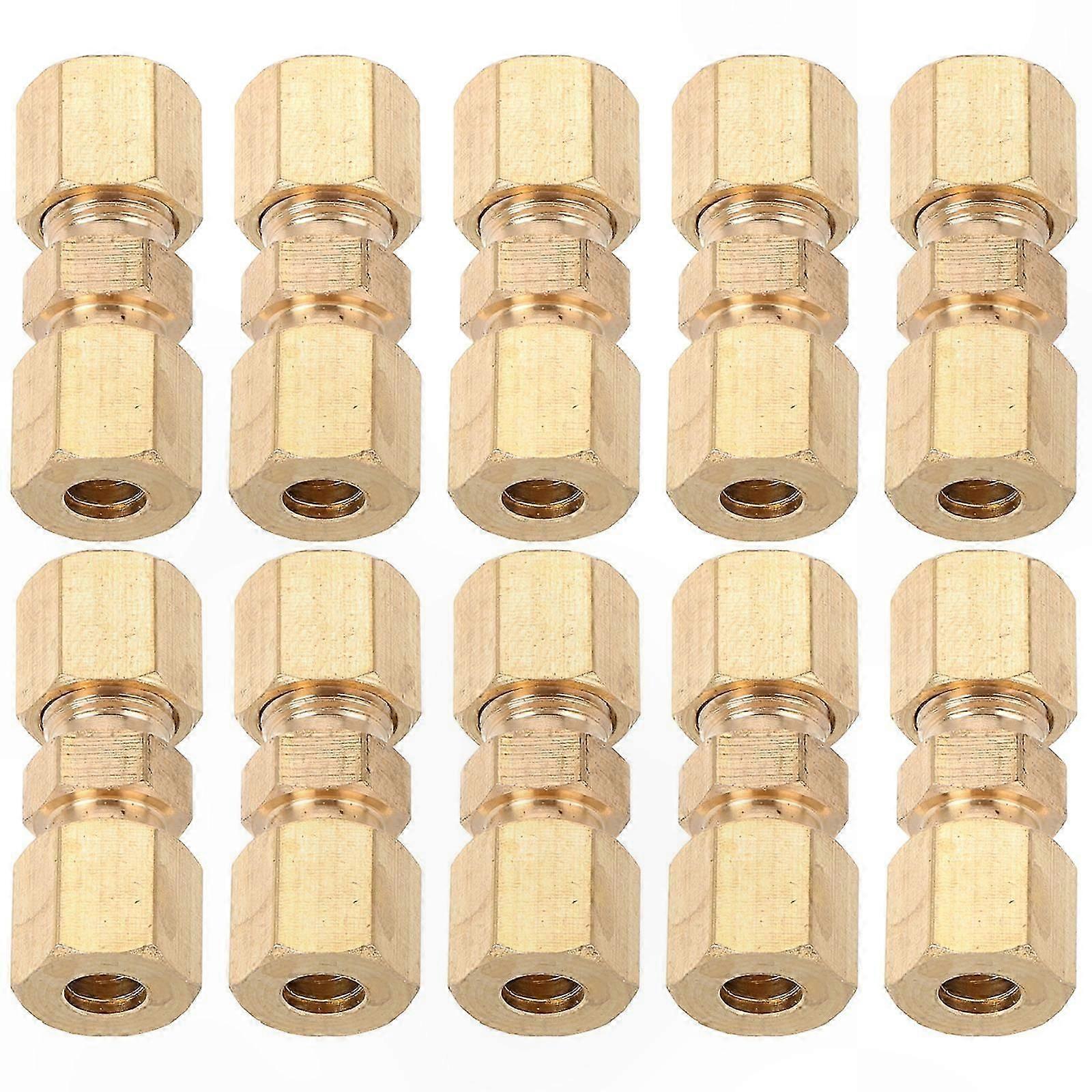 10-Pack Brass Compression Fittings for Brake Line Repairs