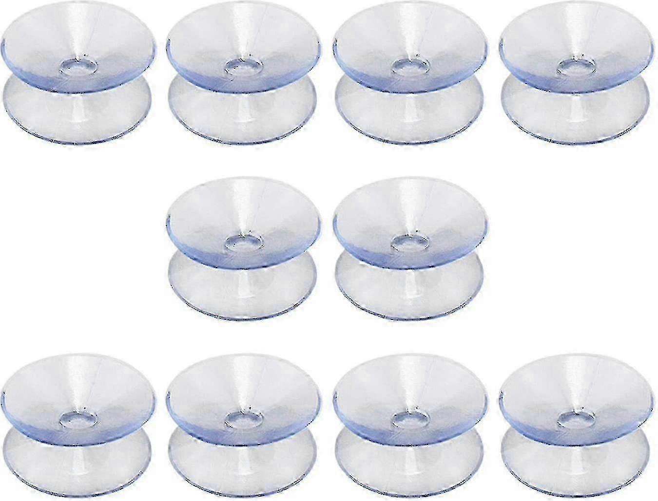 Double-sided Suction Cups Compatible With Glass Table Top,10 Hookless,multifunctional,non-slip(30mm)