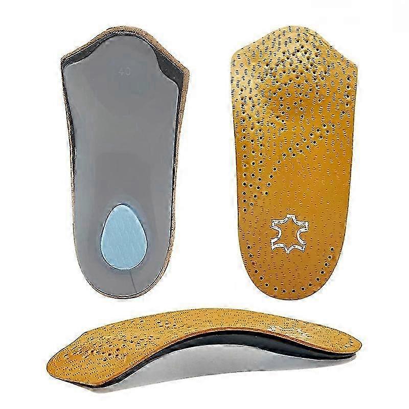 25-26 1 Pair Orthopedic Insert 3/4 Length, Hemiplantar Fasciitis Support, Heel Pad with Metatarsal Pad