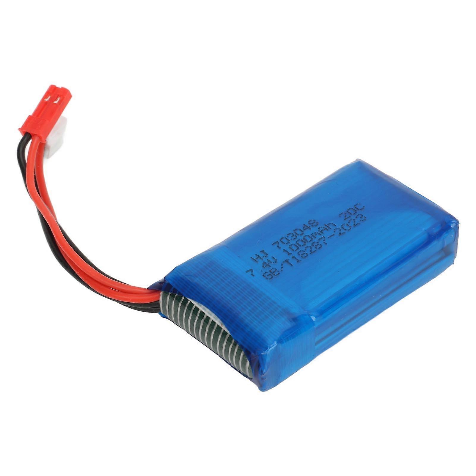 Drone Lithium Battery Replacement 1000mah 7.4v for WLtoys V912 Remote Control Quadcopter Aircraft 