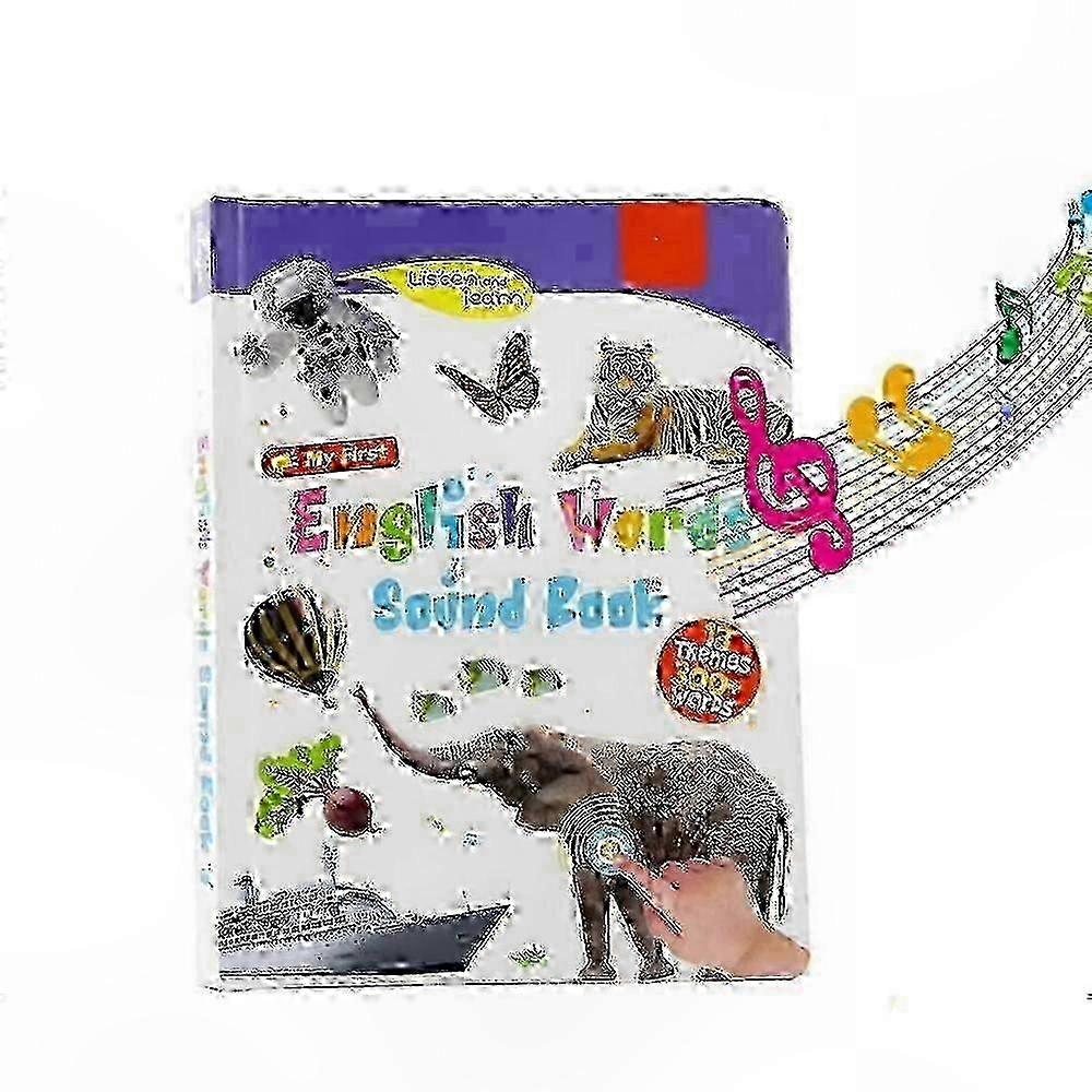 Interactive Sound Book for Preschoolers with 470+ Words and 21 Themes, Early Learning Word Game for Kids