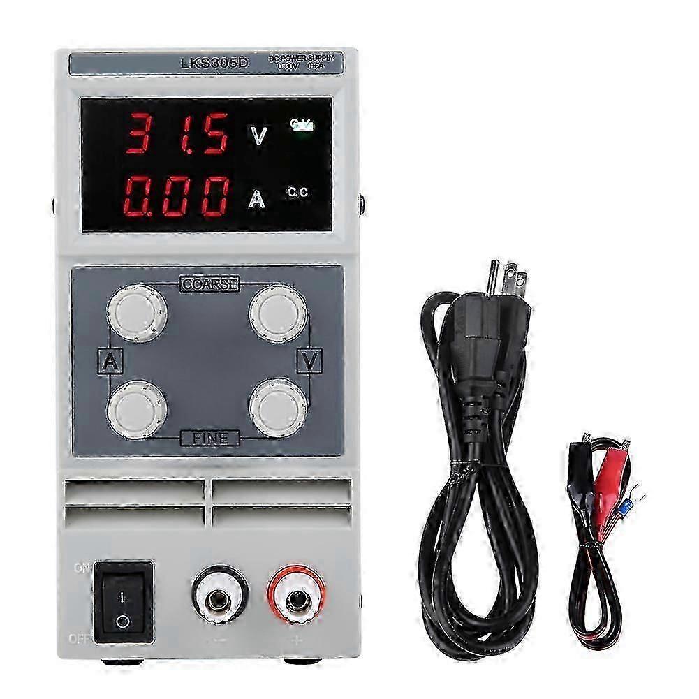 LODESTAR 30V/5A Adjustable DC Power Supply Current Voltage Display(LKS305D AC110V )