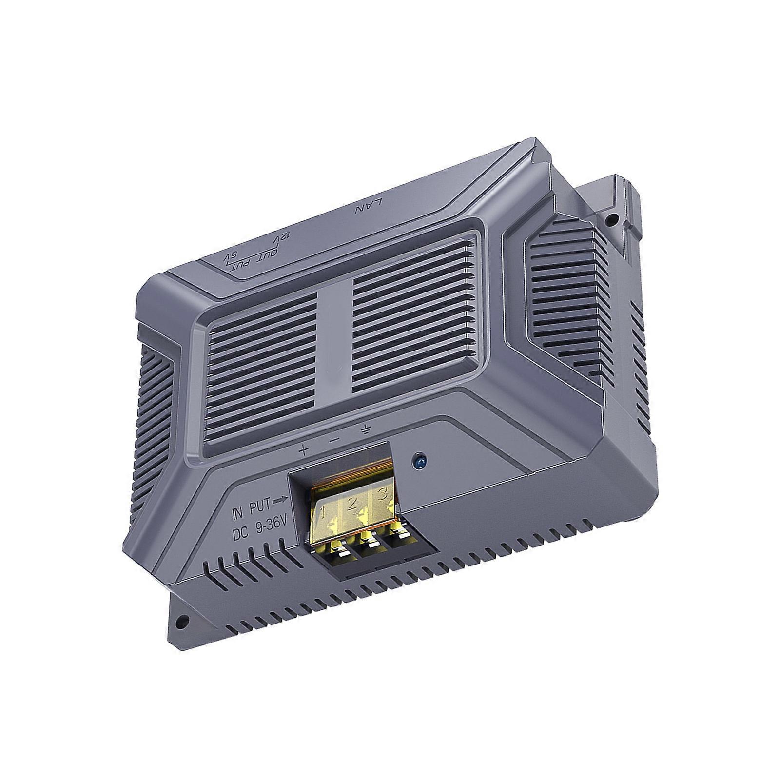 ABS Material 5 In 1 PoE Injector 12V 3A Converter For Satellite Dish 180W Output Seamlessly Installation No Wire Cutting Multicolor