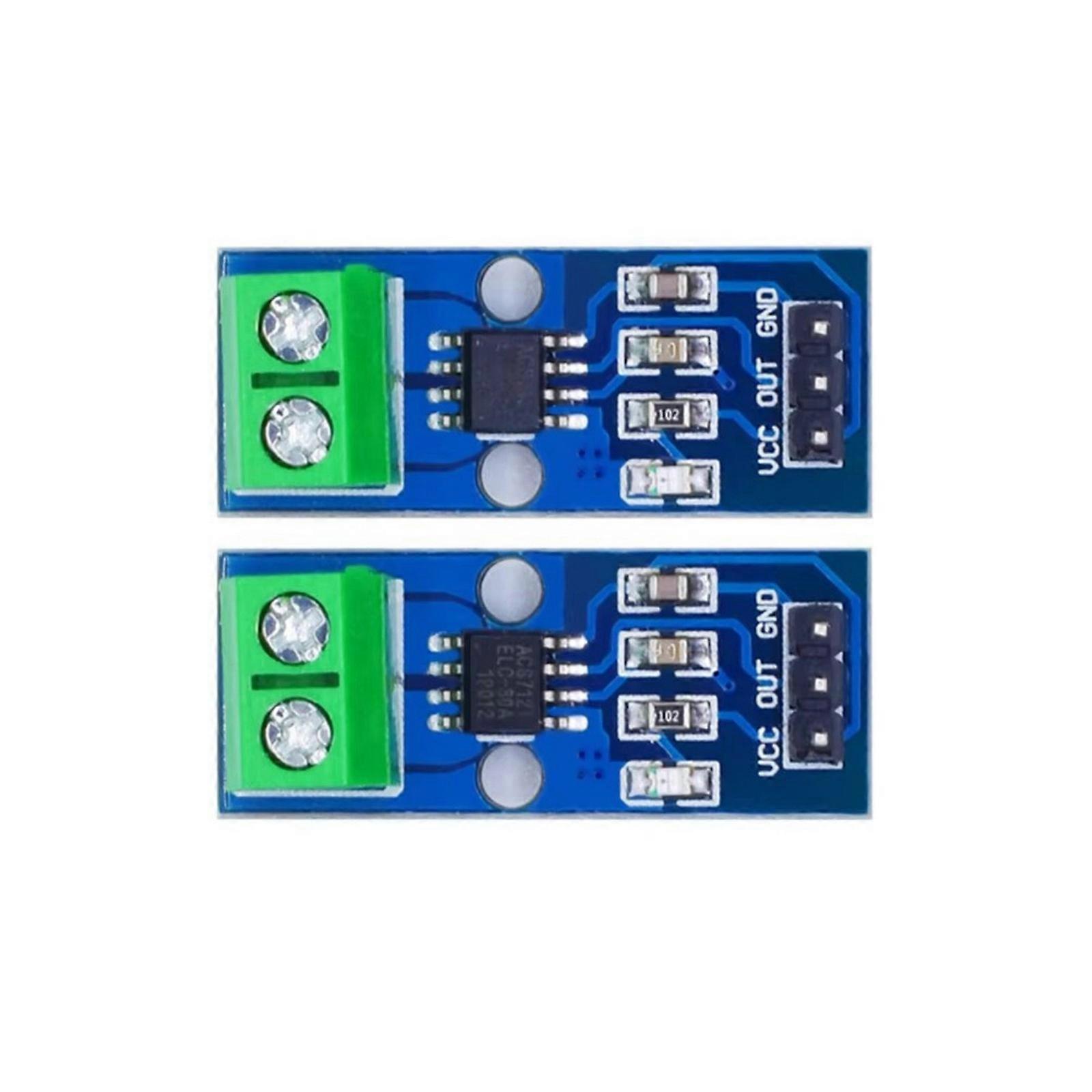2Pcs Compactly Current Sensors Module Hall Effect NonContact Detection High Accuracy Compactly Design Easy Integration Multicolor