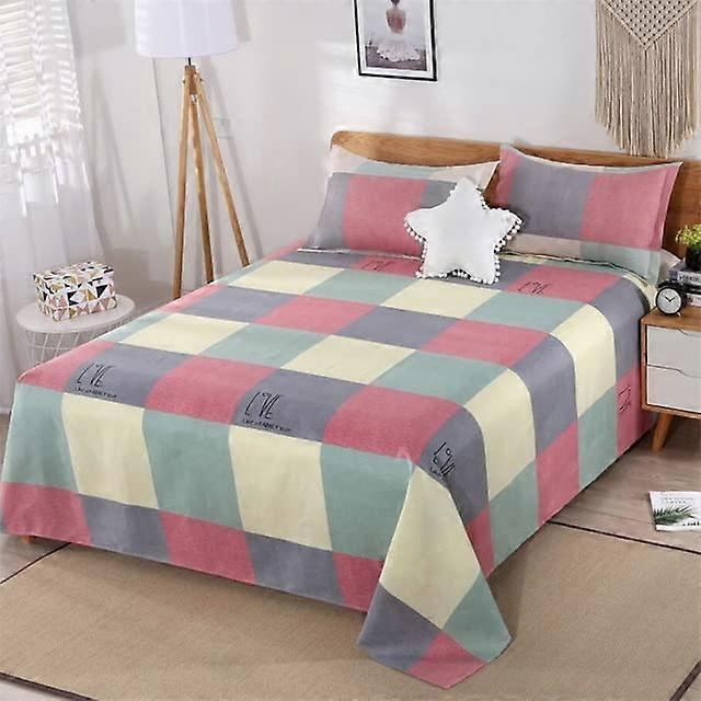 Bed Sheet Polyester Cotton Flat Sheets, Modern Home Textile, Queen King Single Sizes, Bed Linens