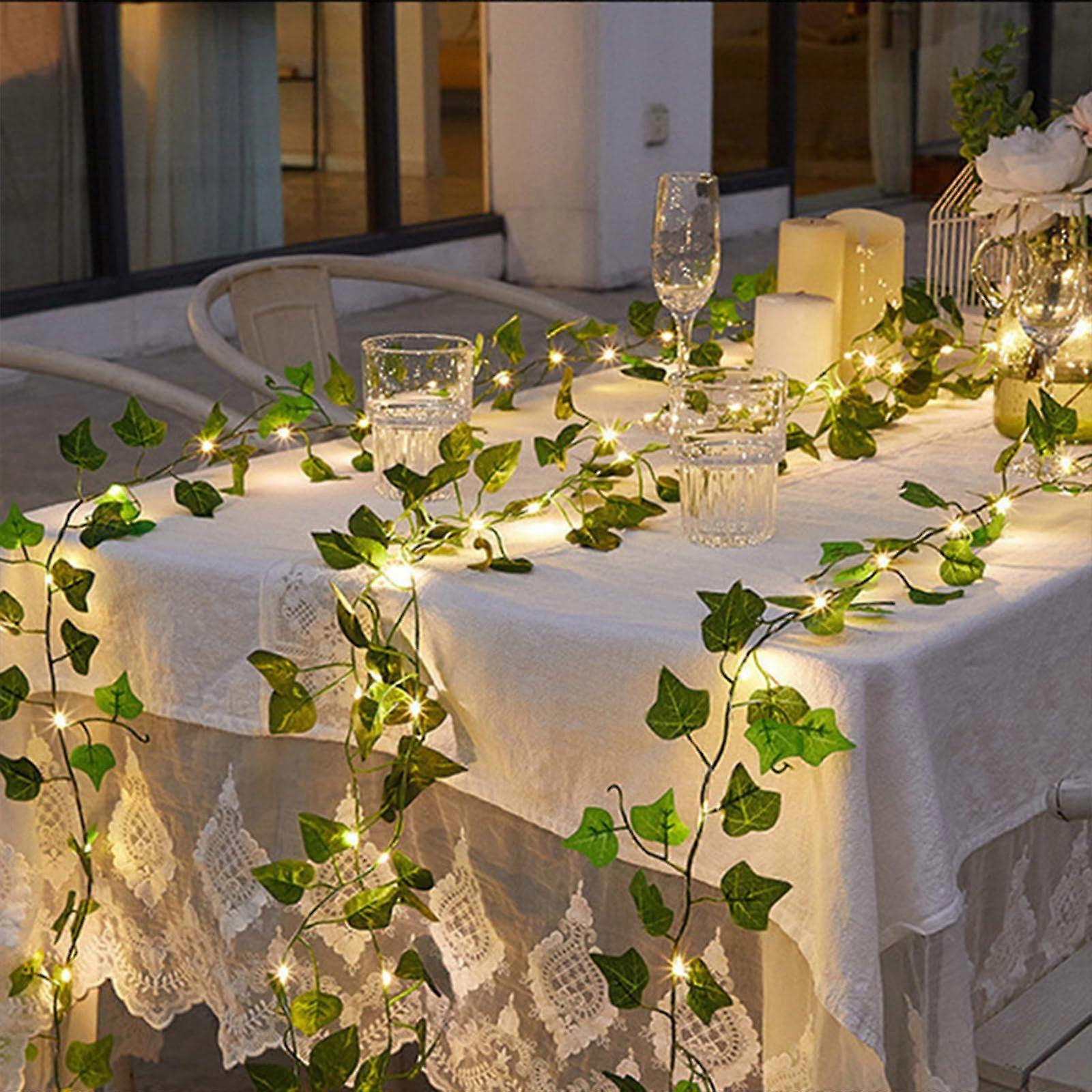 Fairy Light Olive Vine 6Foot 96 LED PreLit Olive Garland Battery Operated With Timer Model C