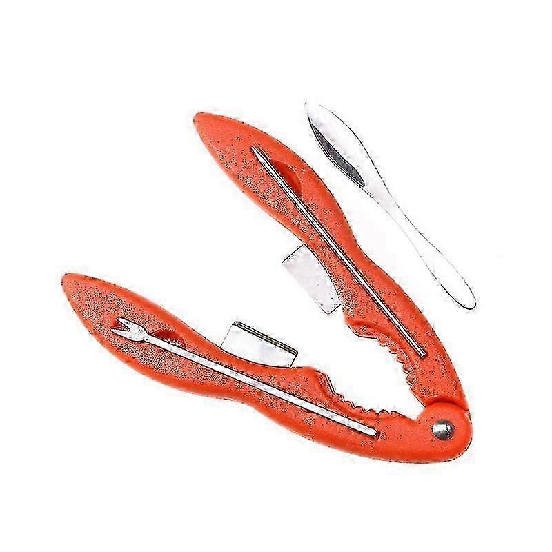 Crab Nut Cracker Picks Set with Non-slip Handle Seafood Lobster Forks and Opener Sheller Tool