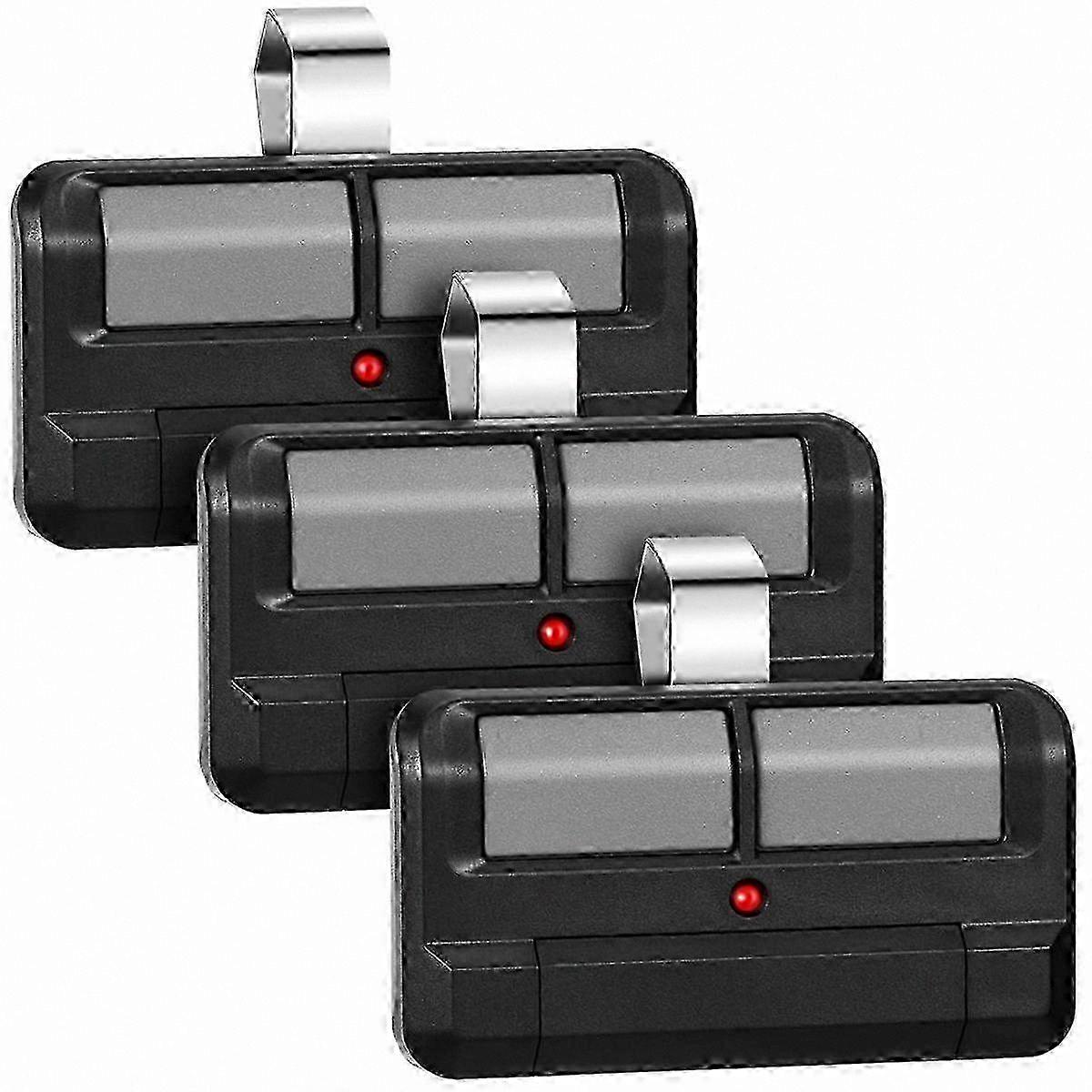 Two-Button Garage Door Opener Remote with 2.0 Learning Function, Compatible with 972LM 372LM 62LM 974LM, 3-PackBlack SZRH