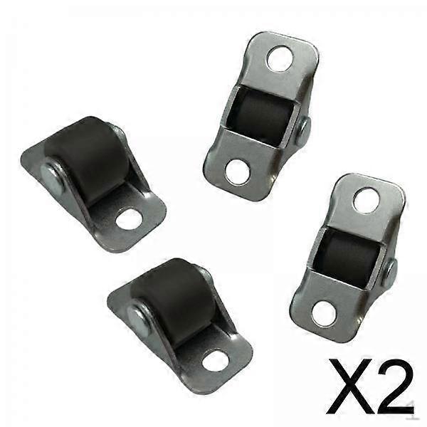 2x 4Pcs Small Wheel Castors Directional Fixed Caster Multipurpose Castor Wheels for