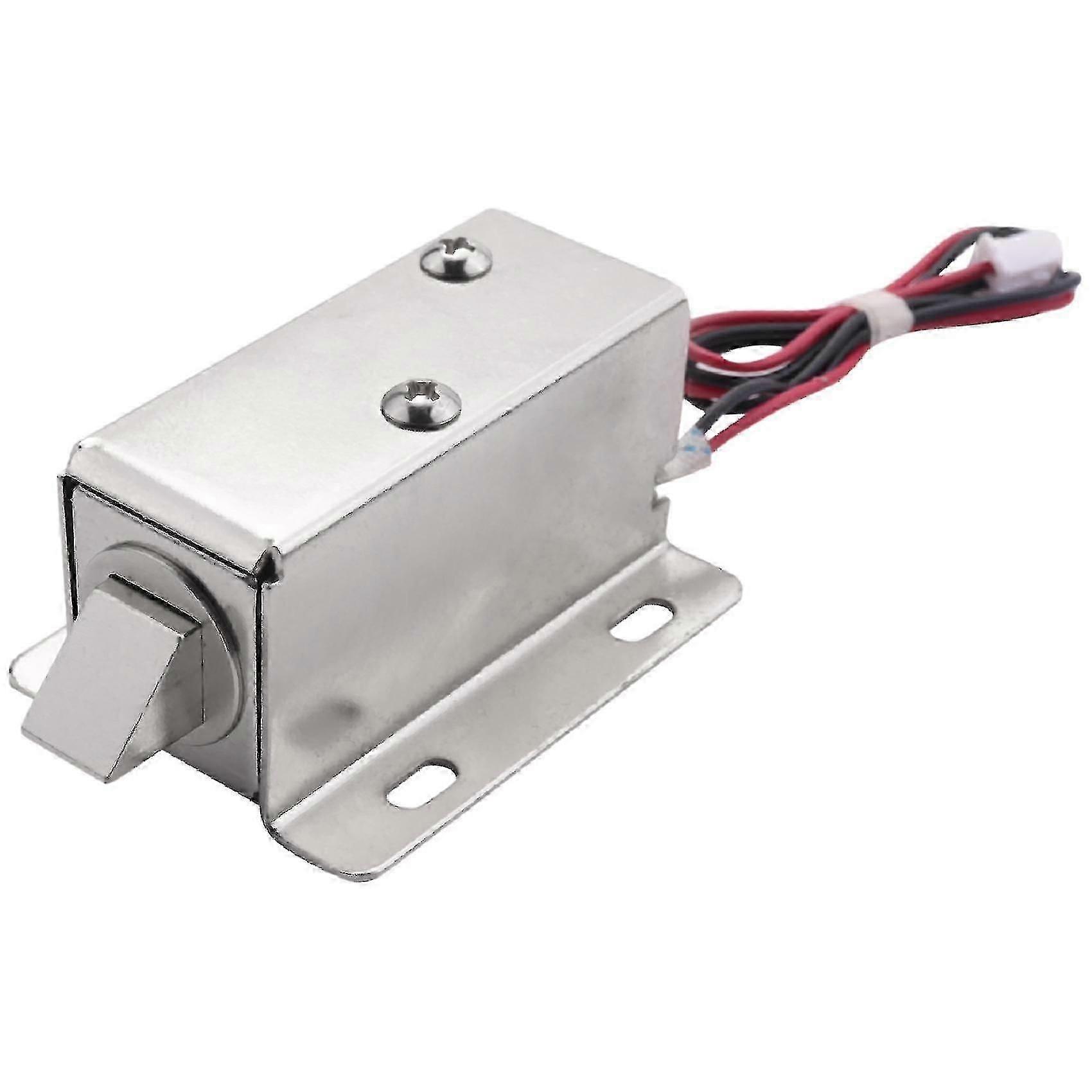 Electric Door Lock Solenoid 12V DC 8W Open Frame Type Electromagnet Actuator