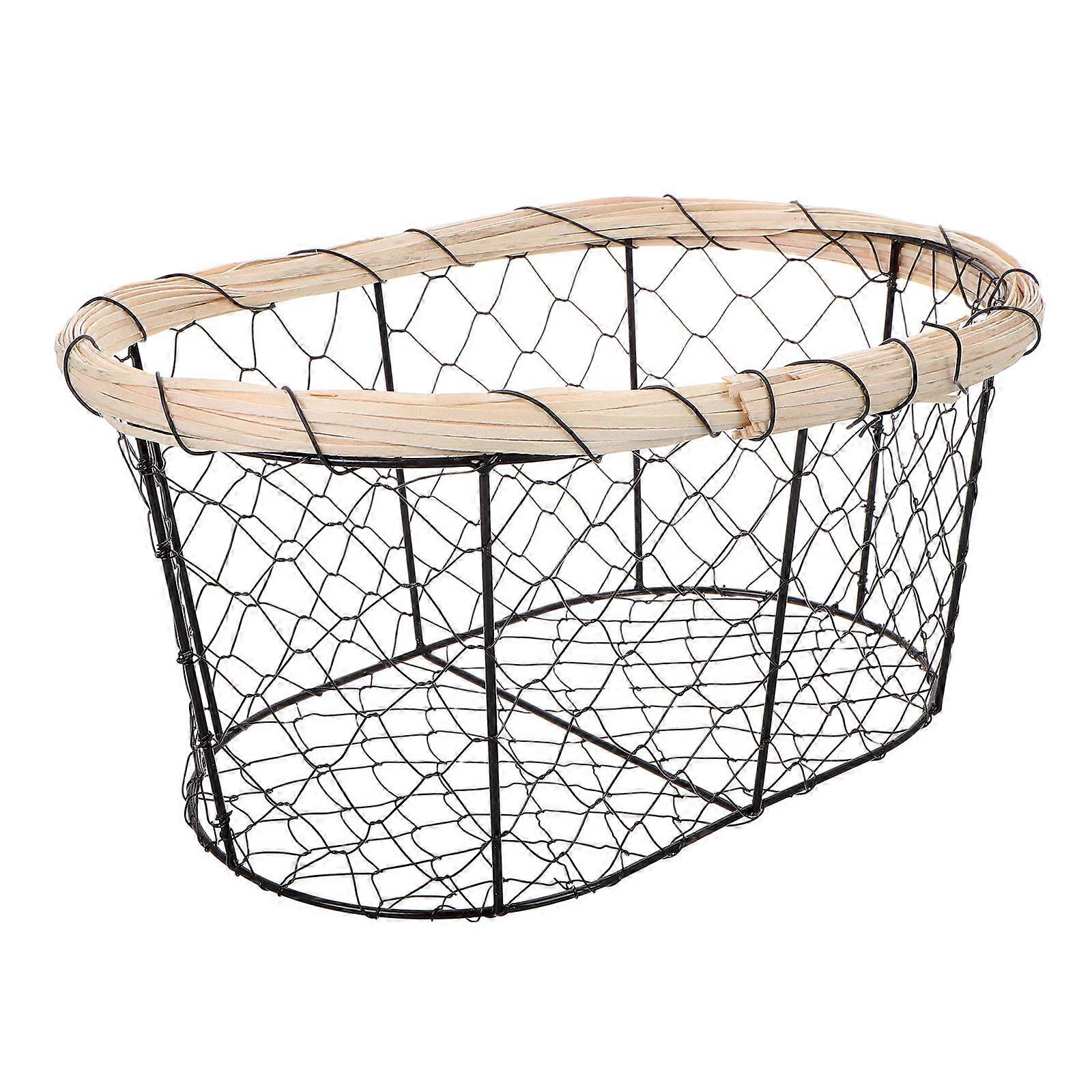 Iron Wire Bread Basket for Kitchen Multifunctional Use