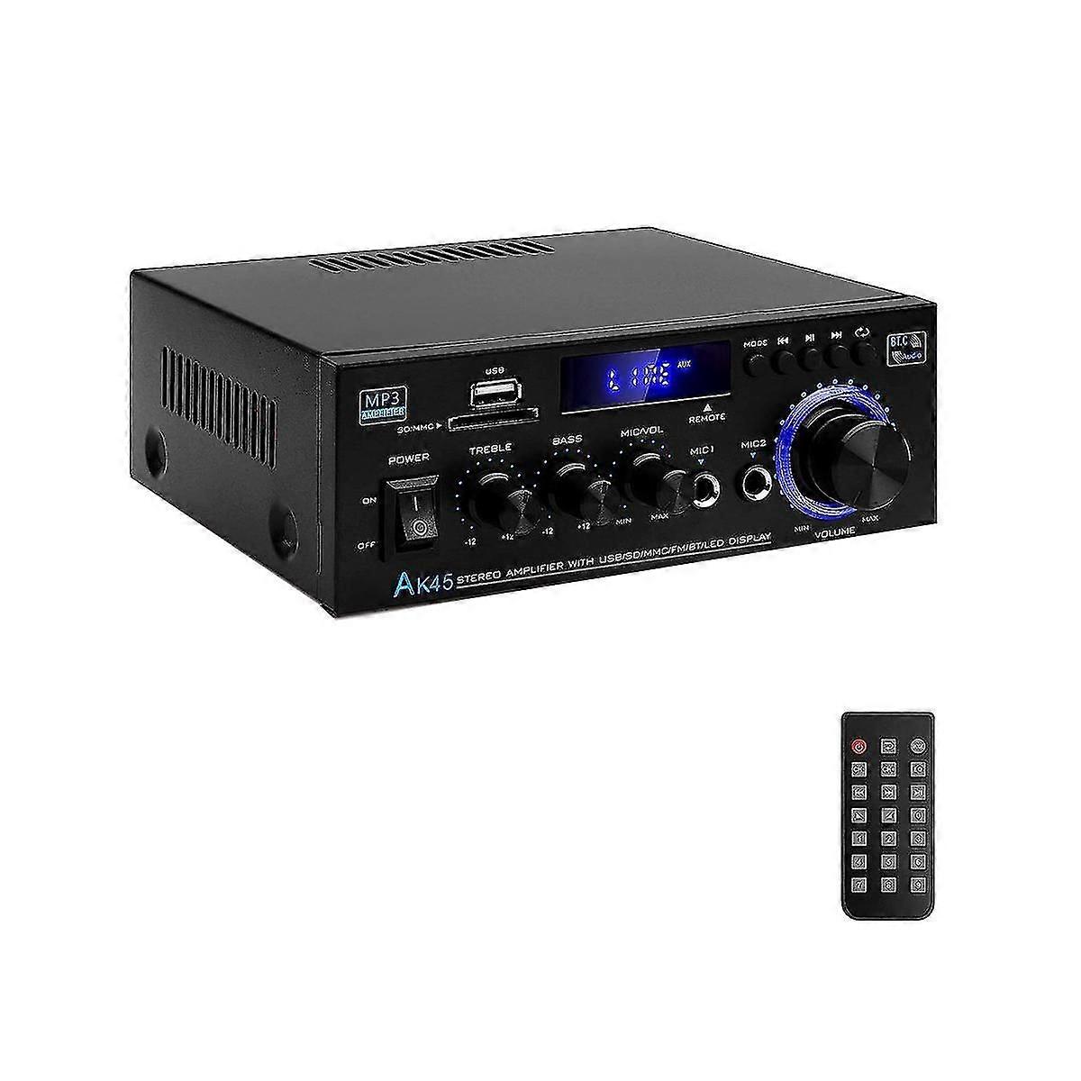 AK45 Digital Power Amplifier, Two-channel o Power Amplifier with EU Plug for Auto Supplies