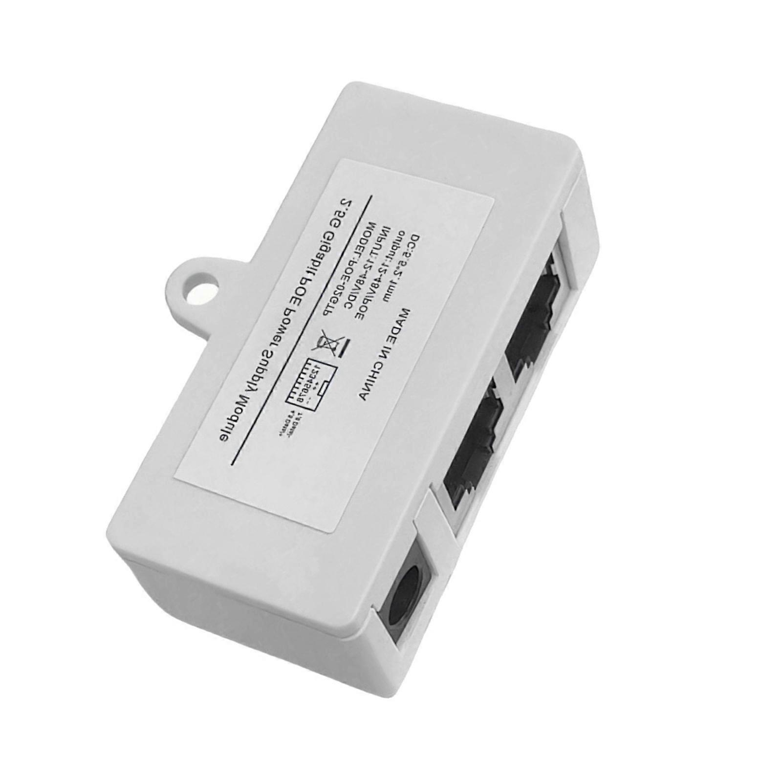 2.5G Gigabit 12-48V PoE Injectors Adapter Power Over Ethernet 802.3AF Enterprises Power Over Ethernet Module Replacement  White