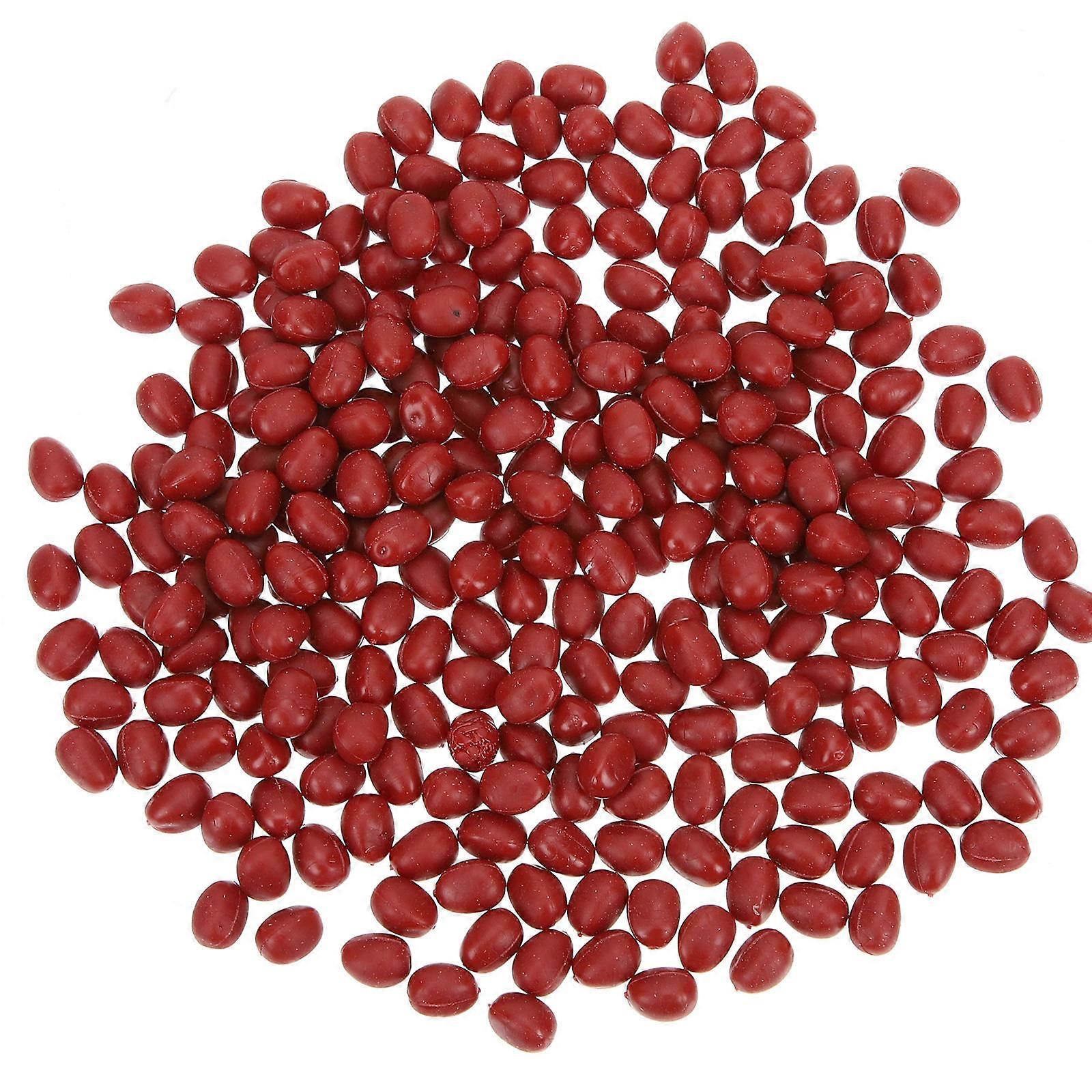 Faux Red Beans Model for Decorative Use 2Pcs Photography Props