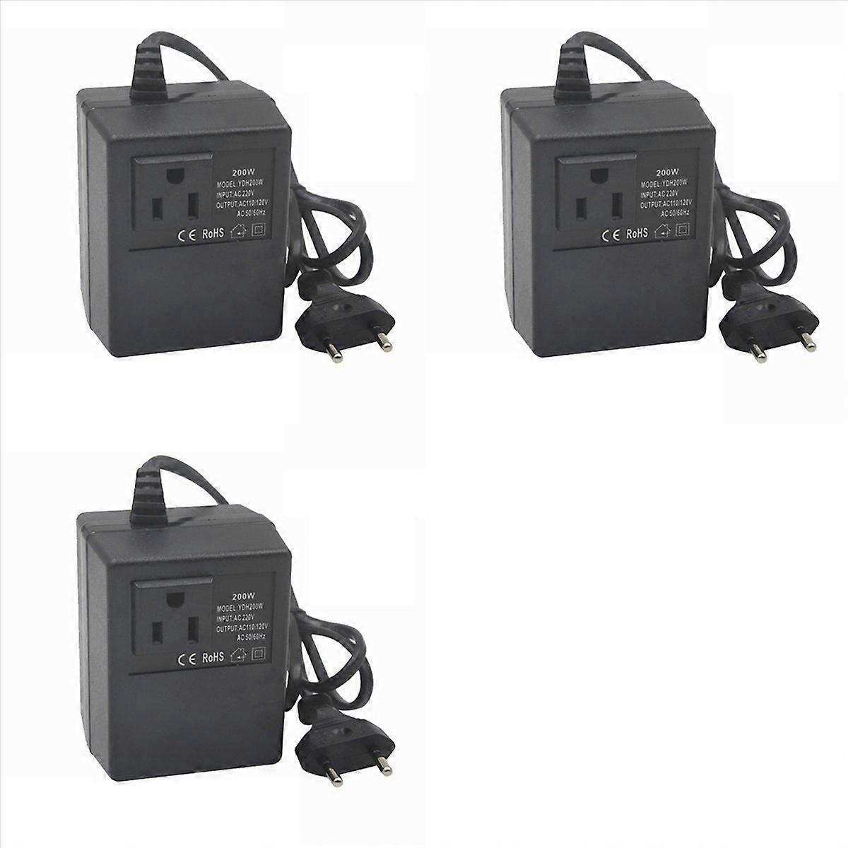 3X Power Transformer Voltage Regulator 220V to 110V Voltage Converter Step-Down Transformer Invert 2