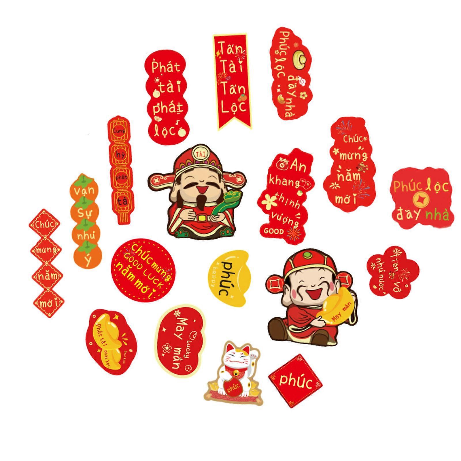 Handgjord grön växtprydnad kinesiska väggbonader för rikedom och lycka på nyår flerfärgad