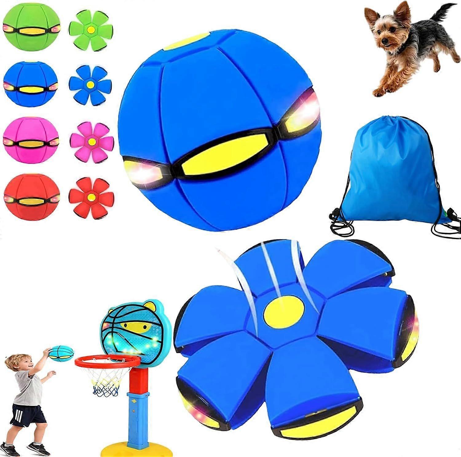 unique Children's Bouncing Ball, Magic Metaball Bouncing Ball, Interactive Pop-Up Transform, Parent-Child Interaction, Magic Flying Saucer for Christm