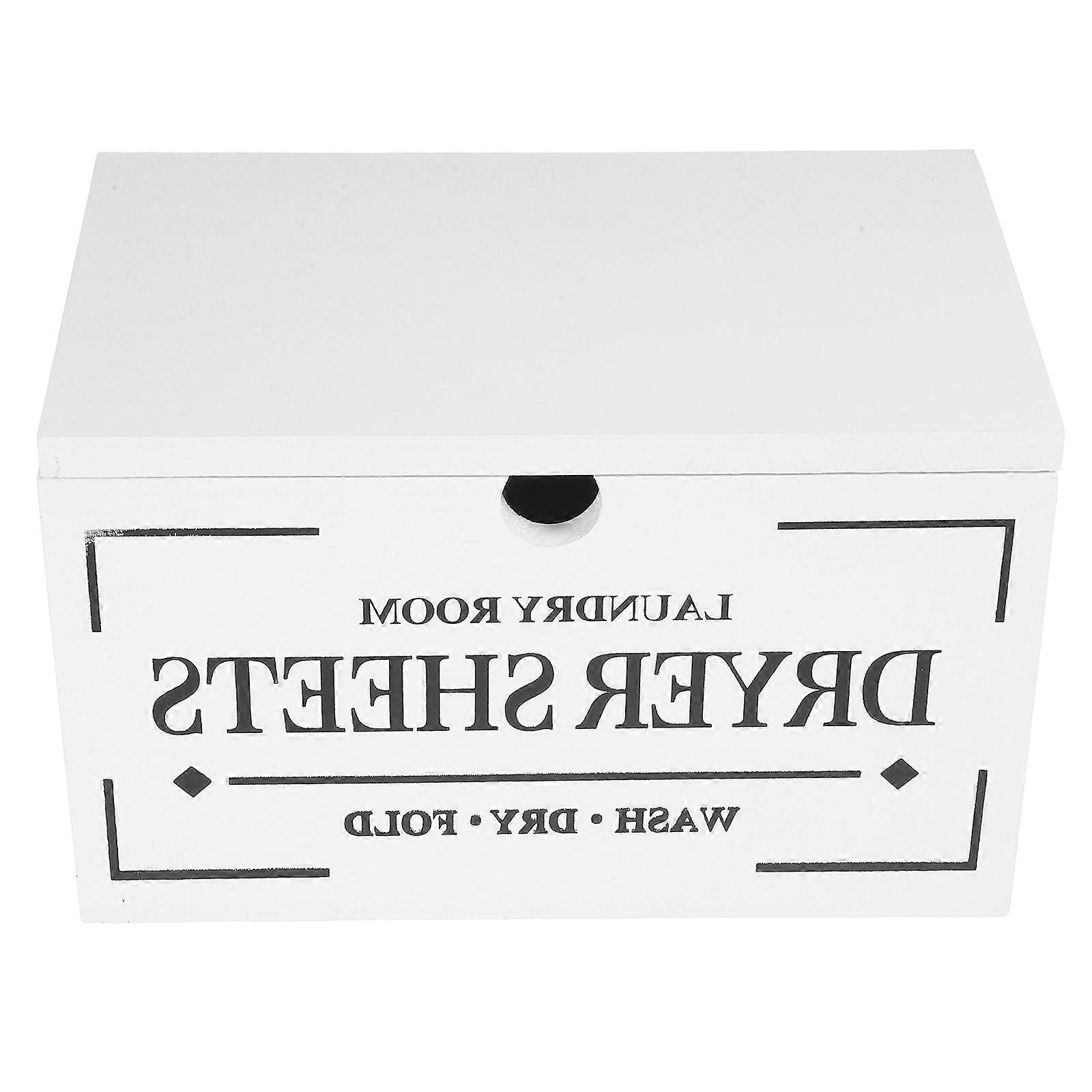 Organisateur de feuilles d'assouplissant en bois, support de rangement pour feuilles d'assouplissant à linge