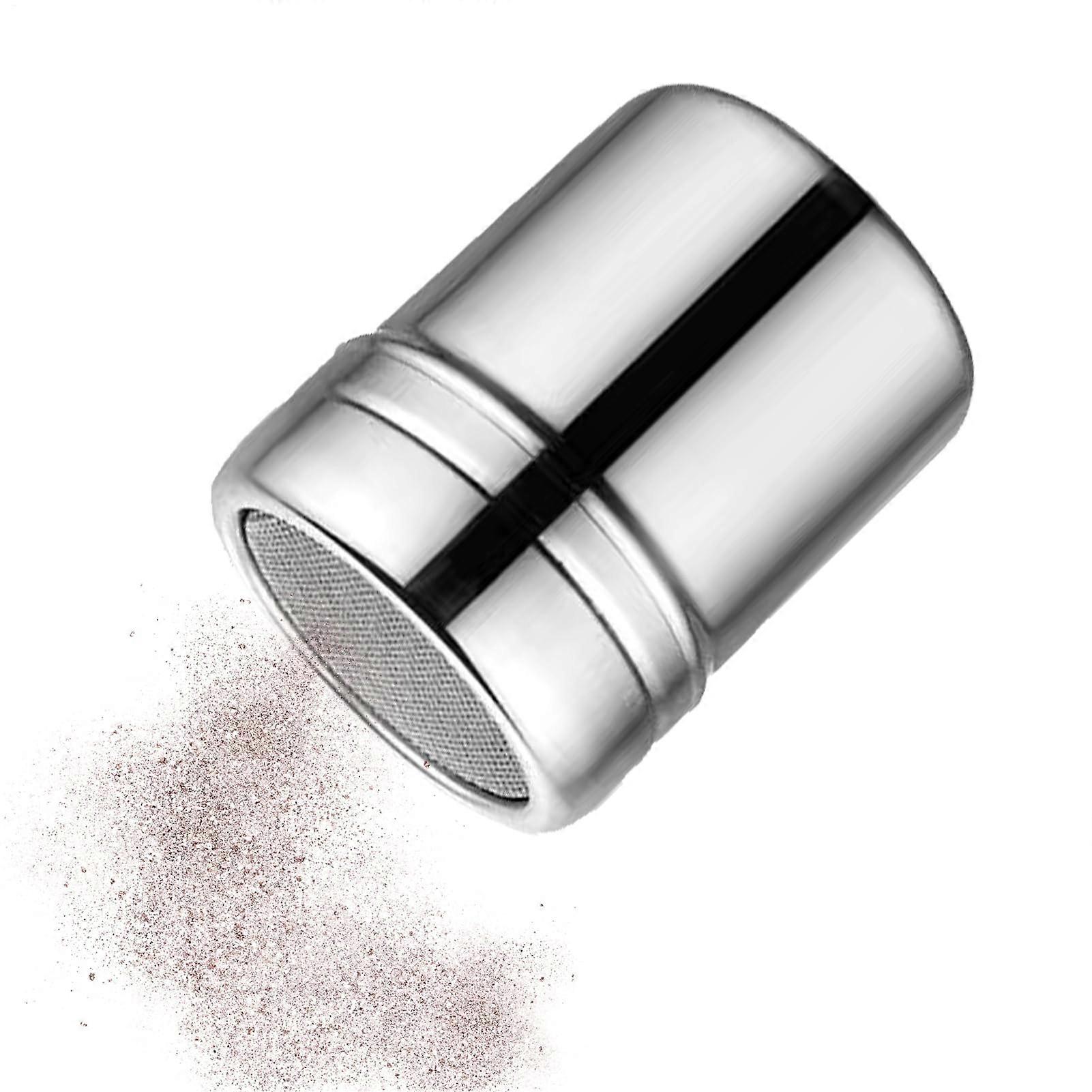 Flour Sifter Duster Bottle with Fine Mesh – Powder Shaker for Sugar, Cocoa, Spices, and Salt