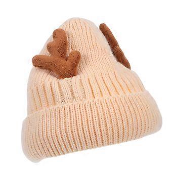 1Pc Fashion Hedging Christmas Antlers Knitted Winter Warm Hat for Christmas
