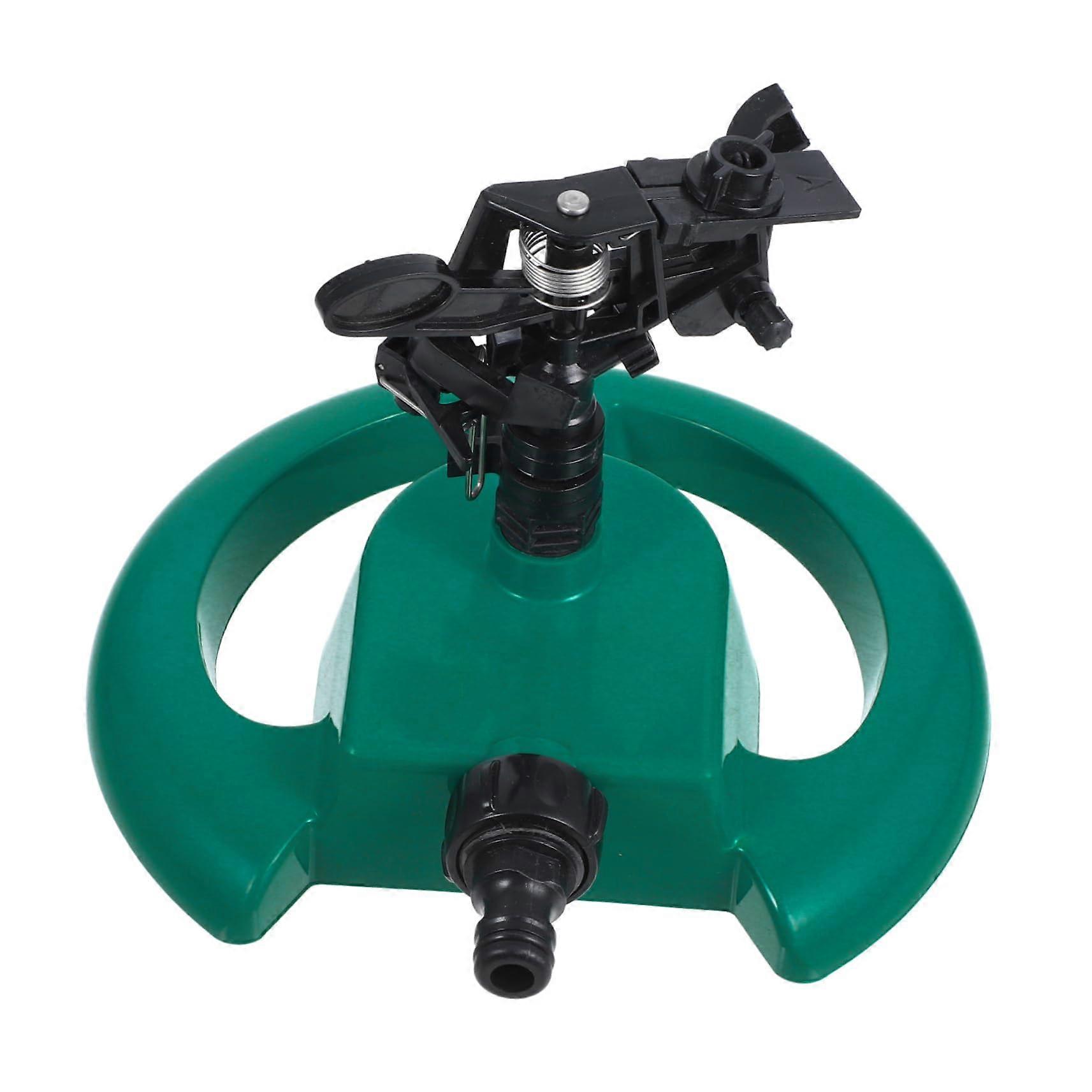 360° Rotating Lawn Sprinkler Automatic Garden Irrigation with Durable Green Base and Arm Nozzle